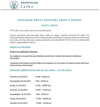 Cepljenje proti gripi